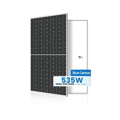 নীল কার্বন 535W হাই ভোল্টেজ সোলার প্যানেল